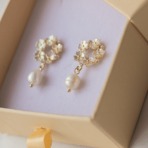 Okrugli cvjetići s biserom Gloria