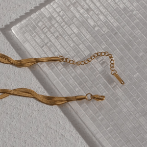 snake pozlaćena ogrlica