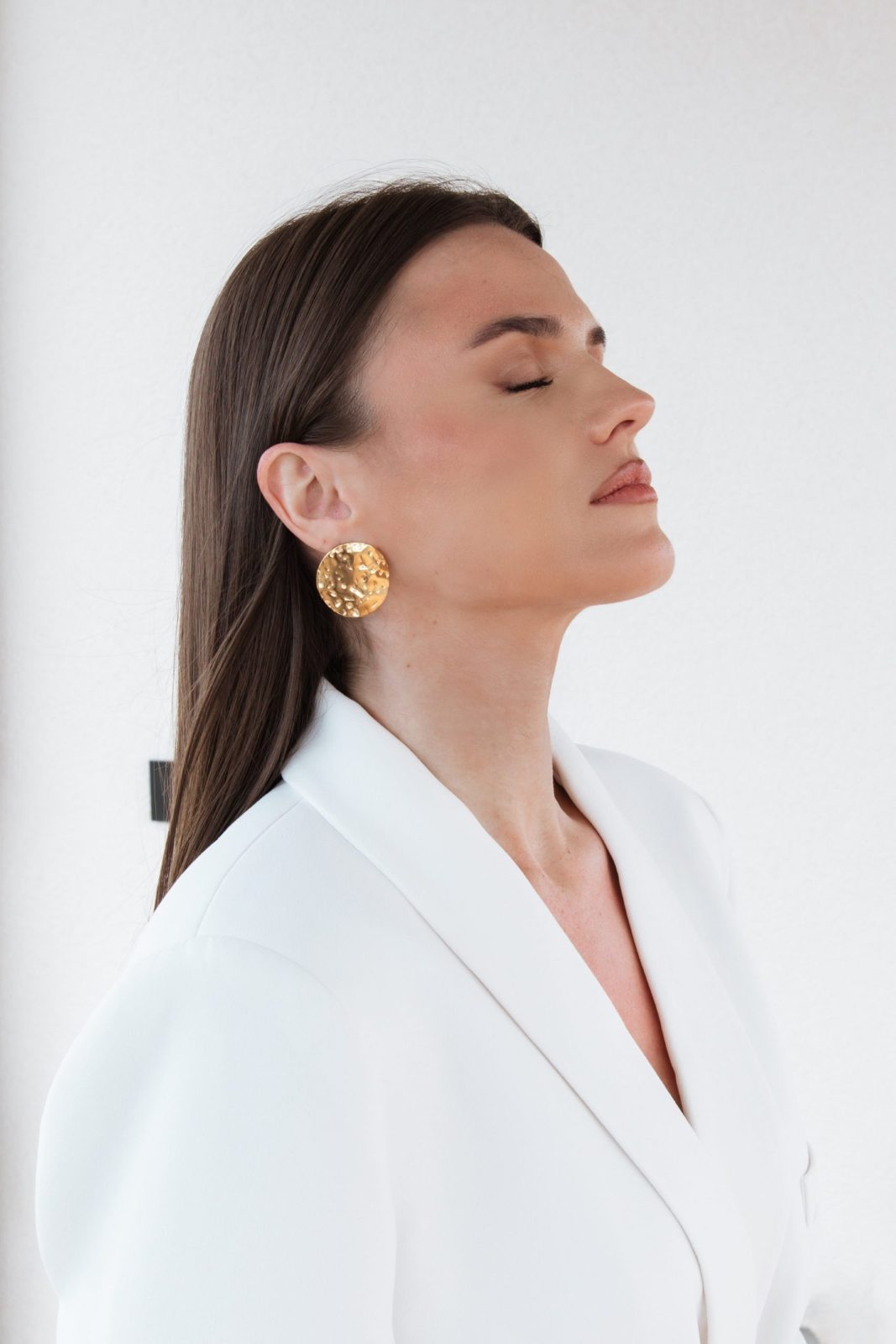 zlatne okrugle naušnice