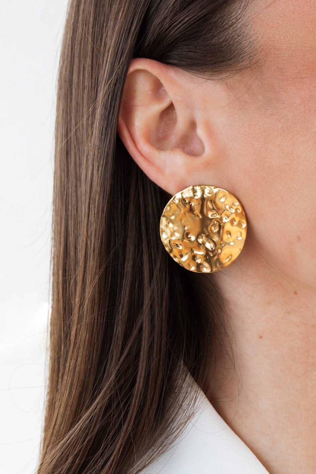 zlatne okrugle naušnice