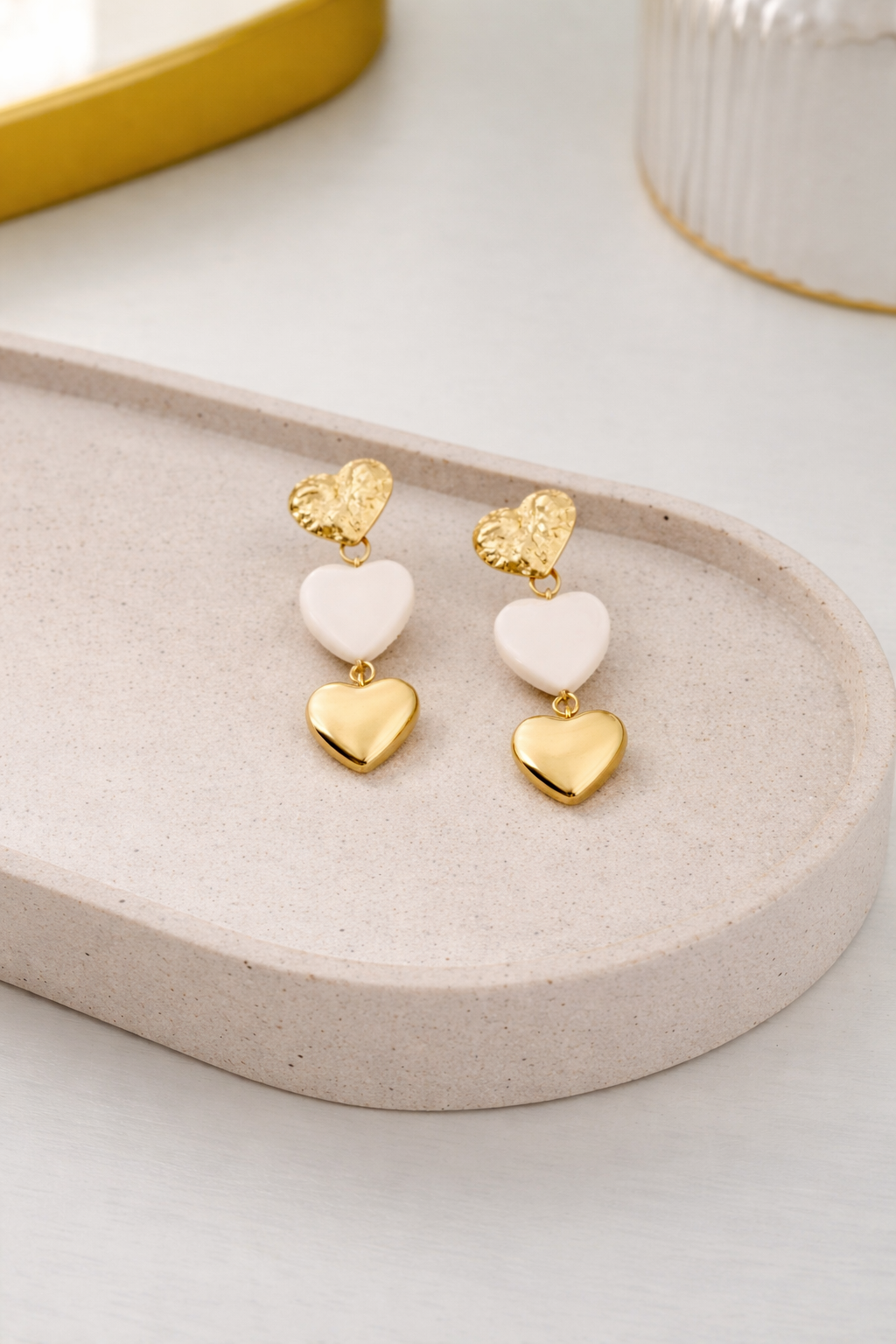 Naušnice srca 3u1 - Slika 3